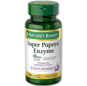 سوپر آنزیم پاپایا نیچرز بونتی-Natures Bounty Super Papaya Enzyme