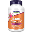 ویتامین سی ، زینک و D3 نوفودز-Now Foods C-1000 Zinc & D3